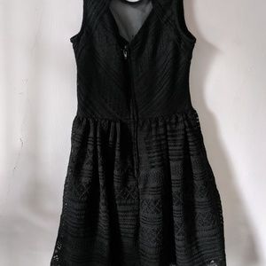 Black lace dress